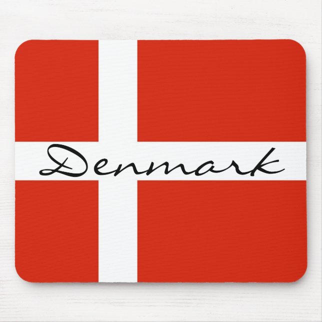 Dänemark mit Dannebrog Mousepad (Vorne)