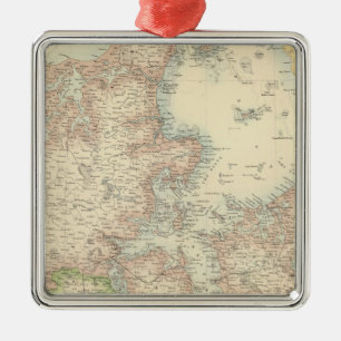 Dänemark mit Schleswig und Holstein Silbernes Ornament