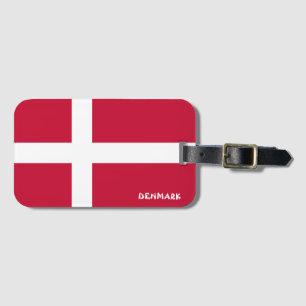 Dänemark National Flag Patriotic Gepäckanhänger