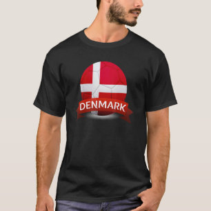 Dänemark National Team World Football Fußball Fußb T-Shirt