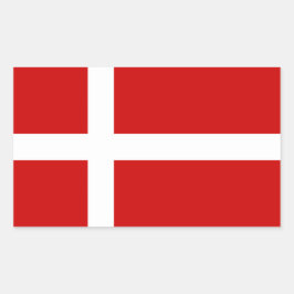 Dänemark Rechteckiger Aufkleber