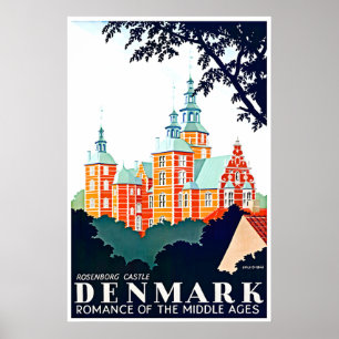 Dänemark-Reiseposter Dänische Kunst Prin Poster