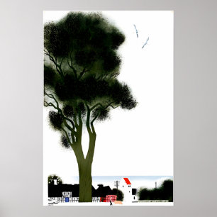 Dänemark-Reiseposter Dänischer Kunstdruck Poster