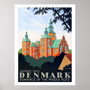 Dänemark, Rosenborg Schloss, mittelalterliche Roma Poster