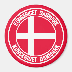 Dänemark Runde Emblem Magnet