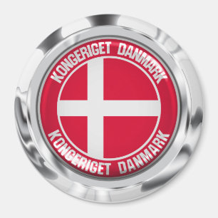 Dänemark Runde Emblem Magnet
