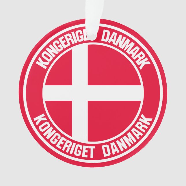 Dänemark Runde Emblem Ornament (Vorderseite)