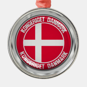 Dänemark Runde Emblem Ornament Aus Metall