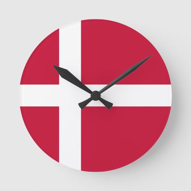 Dänemark Runde Wanduhr (Vorderseite)