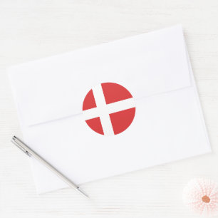 Dänemark Runder Aufkleber