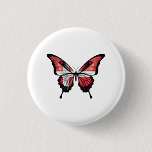 Dänemark Schwalbenschwanz Schmetterling Flagge Auf Button