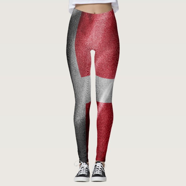 Dänemark - Seidenflagge Leggings (Vorderseite)