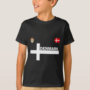 Dänemark Shirt-flag Jersey Fußball T-Shirt-Reise-F T-Shirt