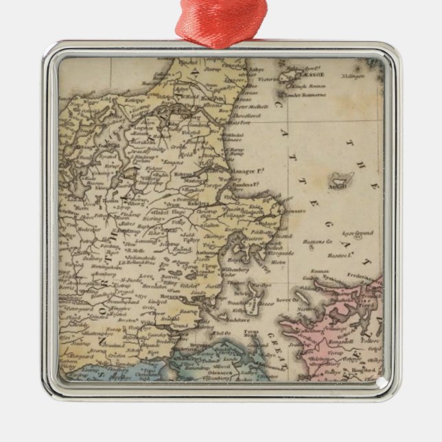 Dänemark Silbernes Ornament (Vorne)