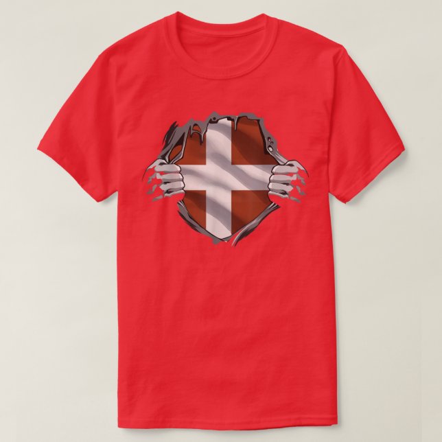 Dänemark Skandinavien T-Shirt (Design vorne)