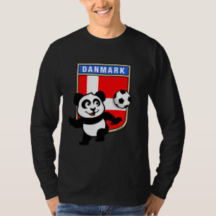 Dänemark Soccer Panda (dunkle Shirts) T-Shirt