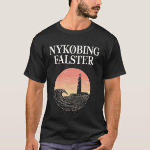 Dänemark Strand Stadt Reise Nykøbing Falster Anker T-Shirt