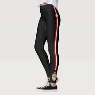Dänemark stripes Flagge Leggings