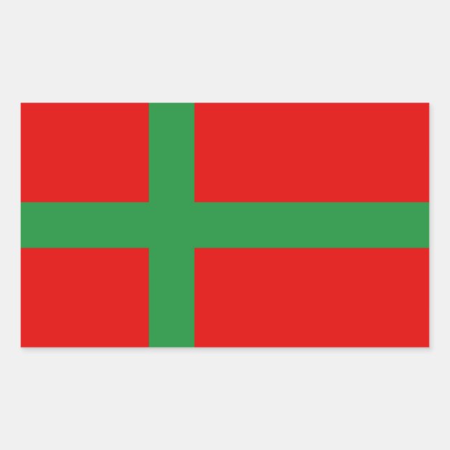 Dänemark - Symbol für die Region Bornholm Rechteckiger Aufkleber (Vorderseite)