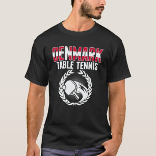 Dänemark Tischtennis Dänische Ping Pong Team Unt T-Shirt
