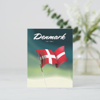 Dänemark "To ski" Reiseplakat