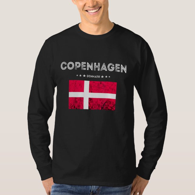 Dänemark Trip Dannebrog Flag Danish Kobe T-Shirt (Vorderseite)