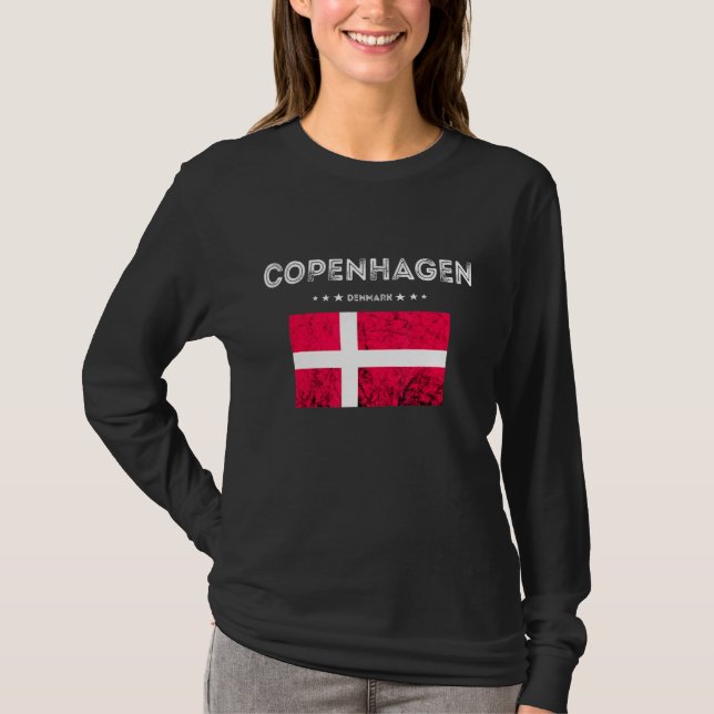 Dänemark Trip Dannebrog Flag Danish Kobe T-Shirt (Vorderseite)