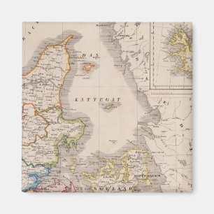 Dänemark und Deutschland Magnet