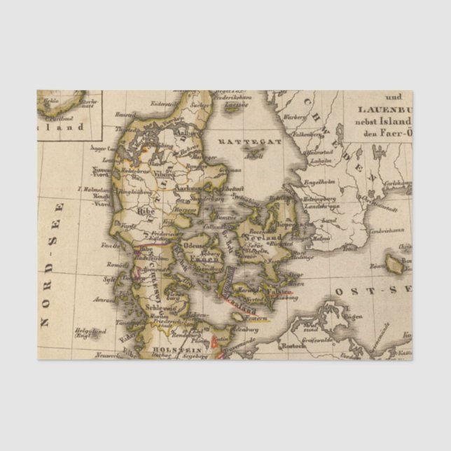 Dänemark und Island 2 Seidenpapier (Vorderseite)