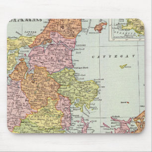 Dänemark und Island Mousepad