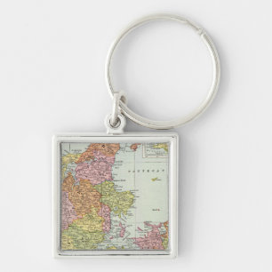 Dänemark und Island Schlüsselanhänger