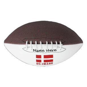 Dänemark und personalisierte dänische Flagge  Football