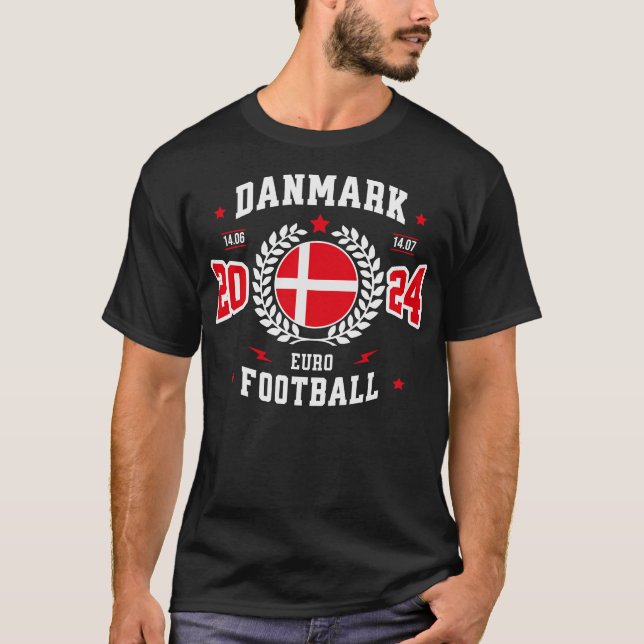 Dänemark Unterstützung 2024 T-Shirt (Vorderseite)