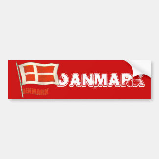 Dänemark Vintage Flagge Dansk Fans Geschenke Autoaufkleber