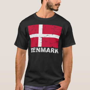 Dänemark Vintage-Flagge T-Shirt