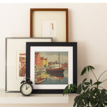 Dänemark Vintage-Reiseposter individuell anpassbar