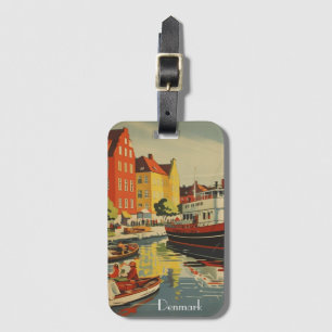 Dänemark Vintage Travel Poster kundenspezifisch Gepäckanhänger