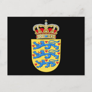 dänemark wappen postkarte