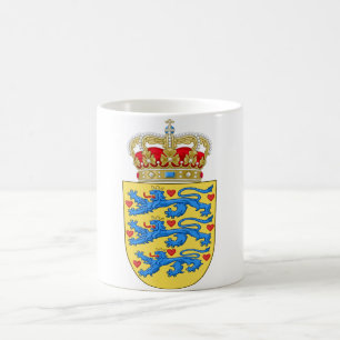 Dänemark Wappen Tasse