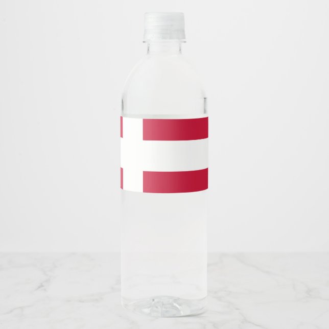 Dänemark Wasserflaschenetikett (Vorderseite)