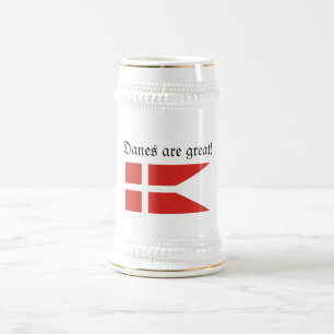 Dänen sind großer Stein Bierglas