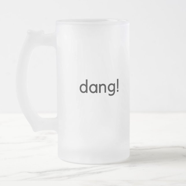 Dang! Mattglas Bierglas (Links)