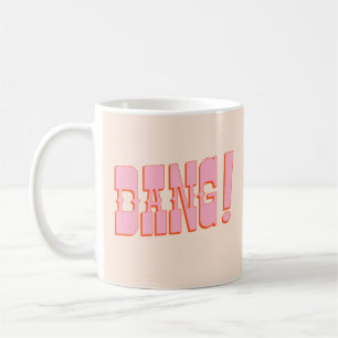 DANG! (Western Saloon Schriftart, Retro Mod-Farben Kaffeetasse