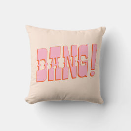 DANG! (Western Saloon Schriftart, Retro Mod-Farben Kissen