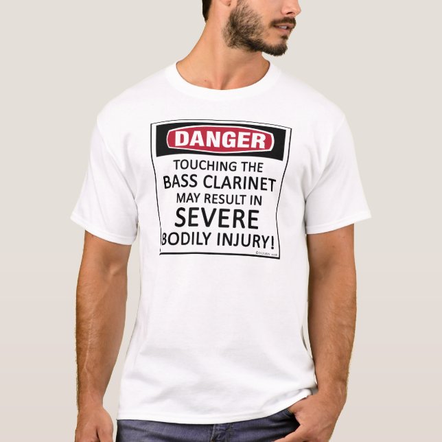 Danger Bass Klarinette T-Shirt (Vorderseite)