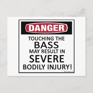 Danger Bass Postkarte