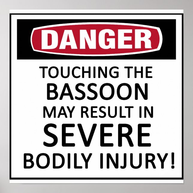 Danger Bassoon Poster (Vorne)