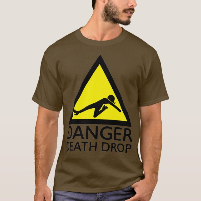 Danger Death Drop Funny Drag Queen Premium T-Shirt (Vorderseite)