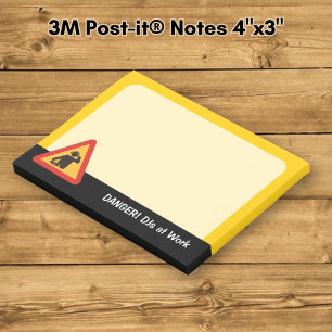 Danger-DJs am Arbeitsplatz Post-it Klebezettel