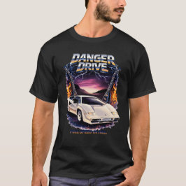 Danger Drive – Full Speed in Hell Retro 80s Superc T-Shirt